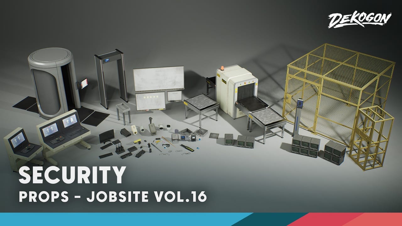工地 第16卷 – 安保（Nanite与低多边形） – Jobsite VOL.16 – Security (Nanite & Low Poly)