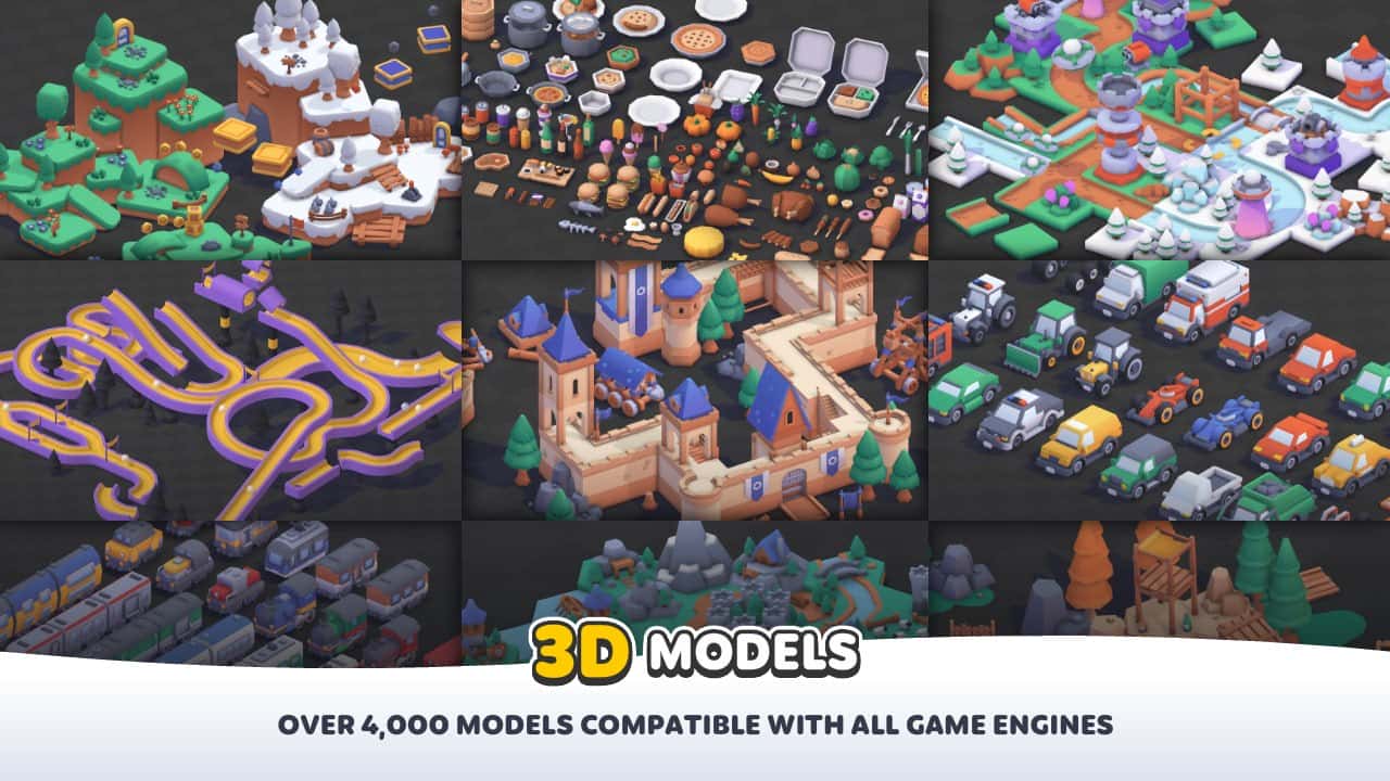 Kenney游戏资源全家桶 – Kenney Game Assets All-in-1