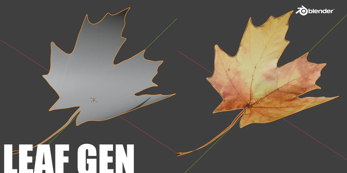 blender程序化树叶生成与重拓扑插件 – Leaf Gen v1.0.5