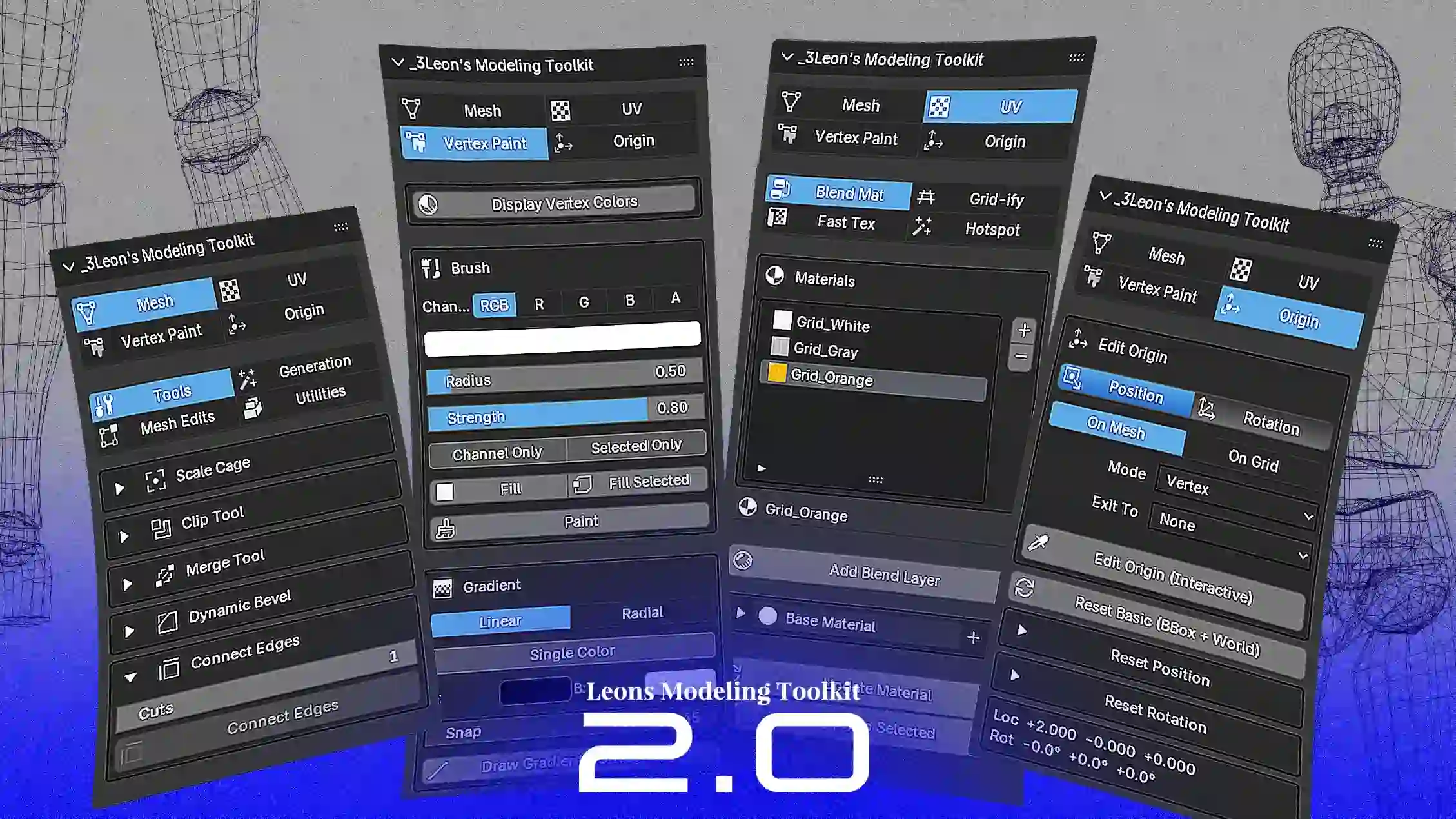 blender建筑建模工具包插件 – Leons Modeling Toolkit v2.0