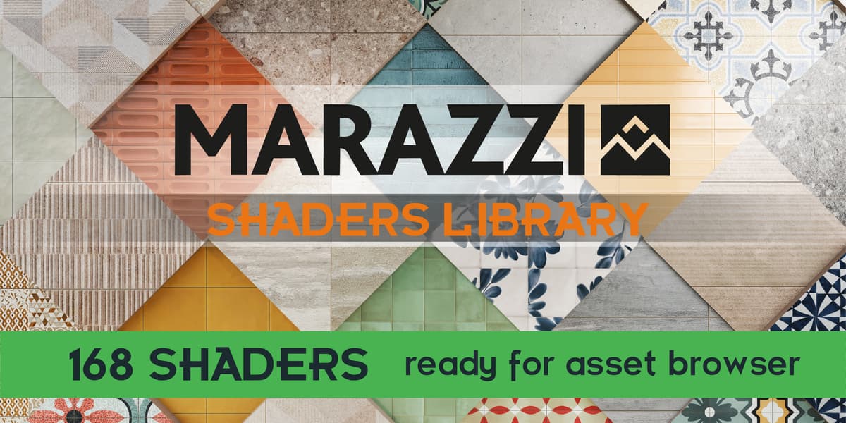 Marazzi着色器库 – 瓷砖、石材、陶瓷 – Marazzi Shaders Library-Tiles Stone Ceramic-Asset Browser
