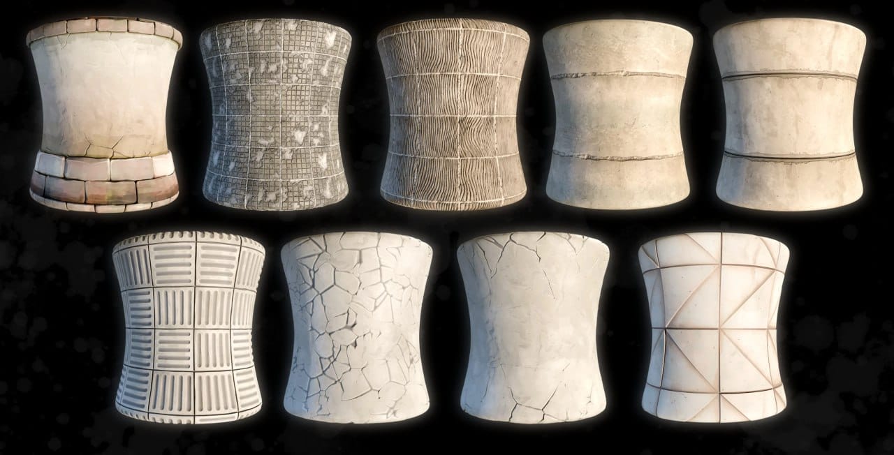 风格化混凝土材质 – Materials Stylized Concrete