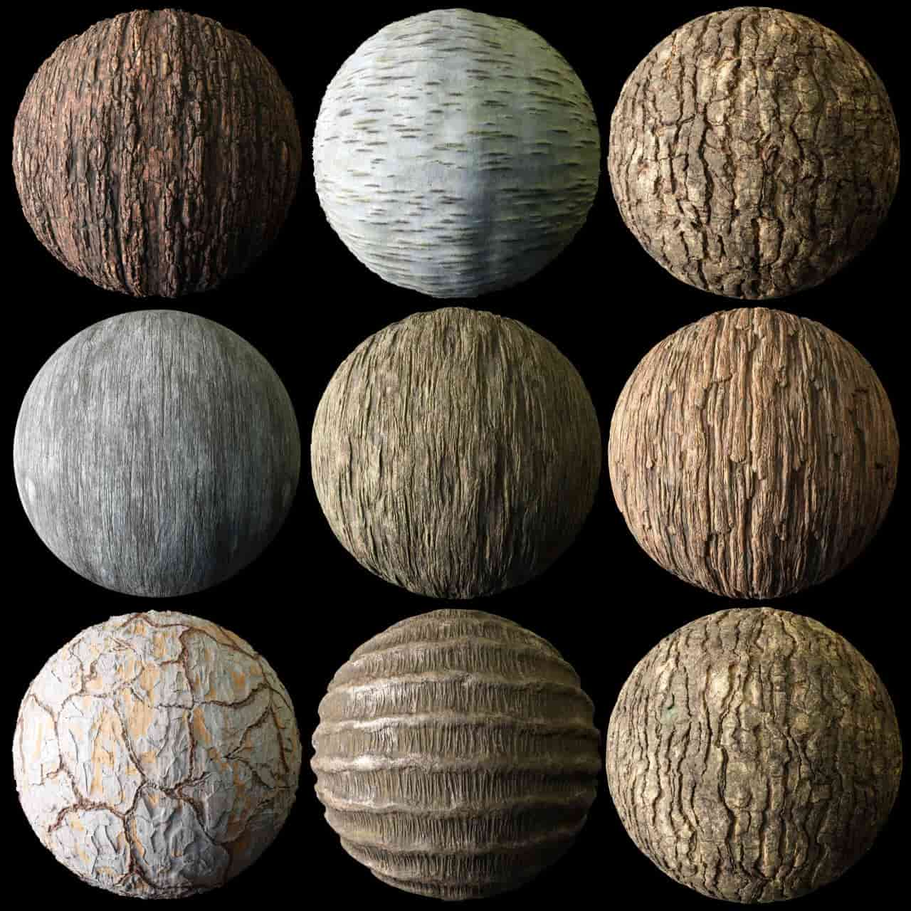 树皮材质 01 – Materials Tree Bark 01