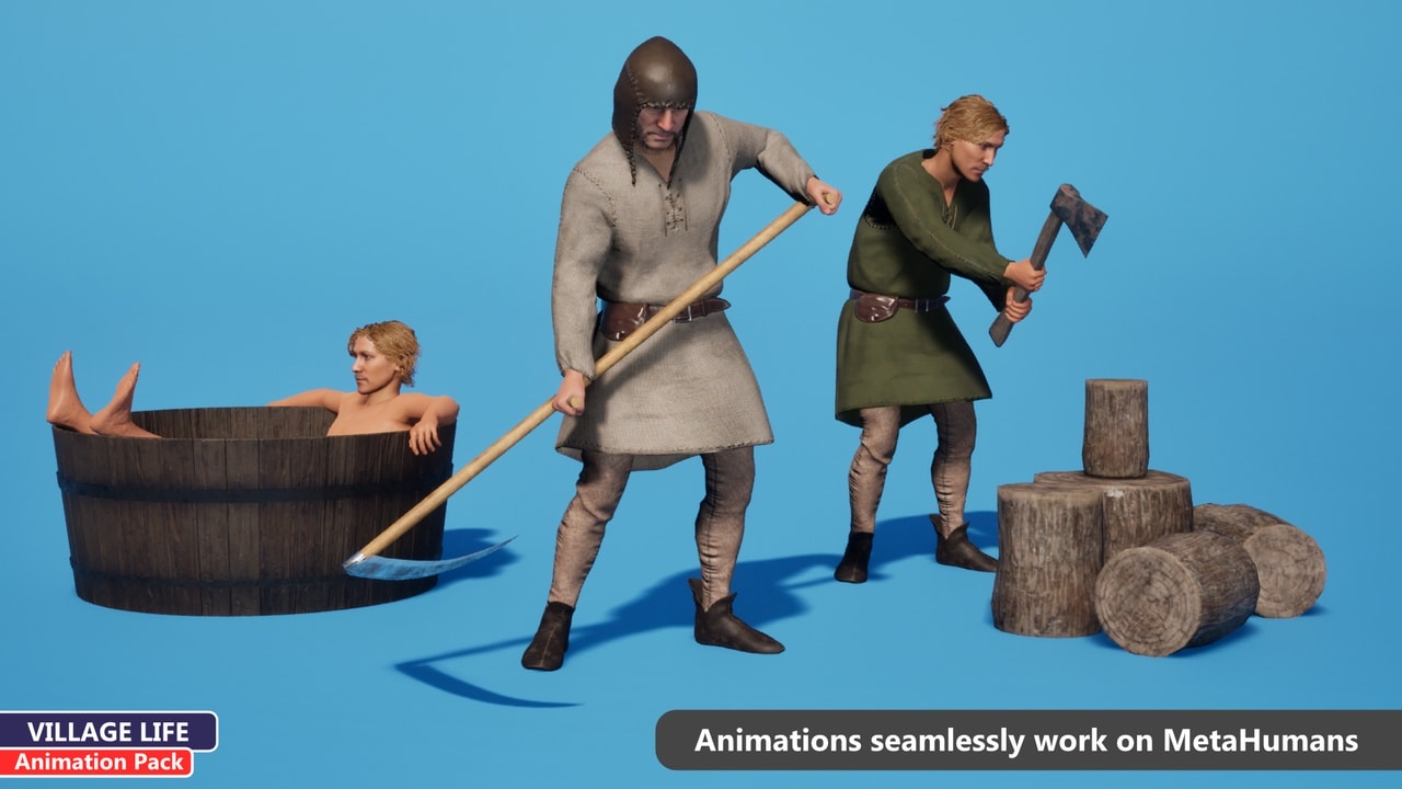 MC乡村生活动画包 – MC Village Life Animation Pack