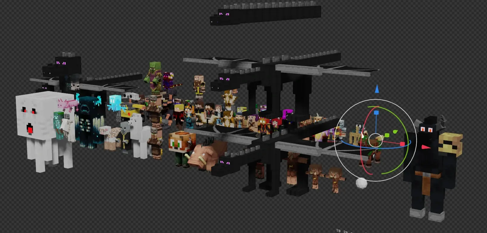 Pooka的Blender版《我的世界》生物合集 – Pooka’s MineCraft Mobs for Blender