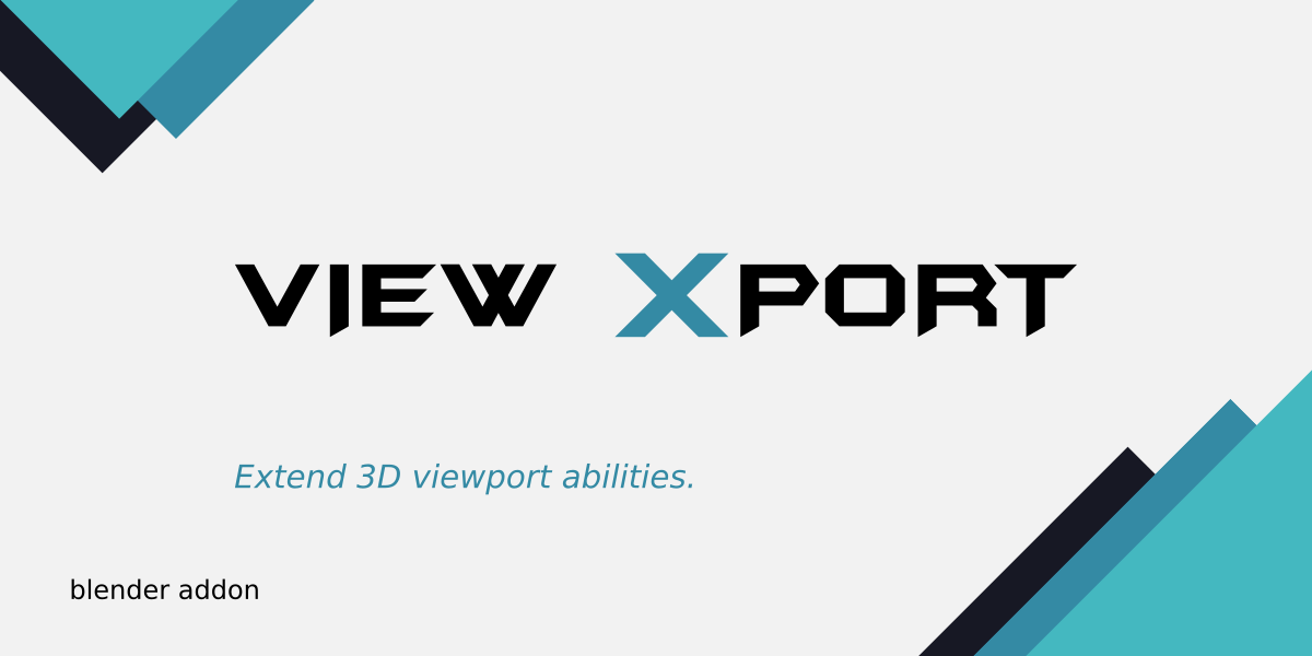 blender视图管理插件 – View XPort v3.3