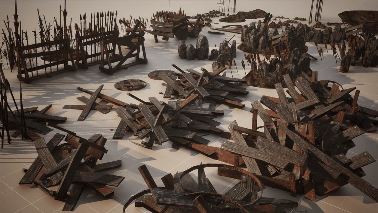 中世纪战场遗物 130+道具 – Medieval Battle Remains 130+ Props