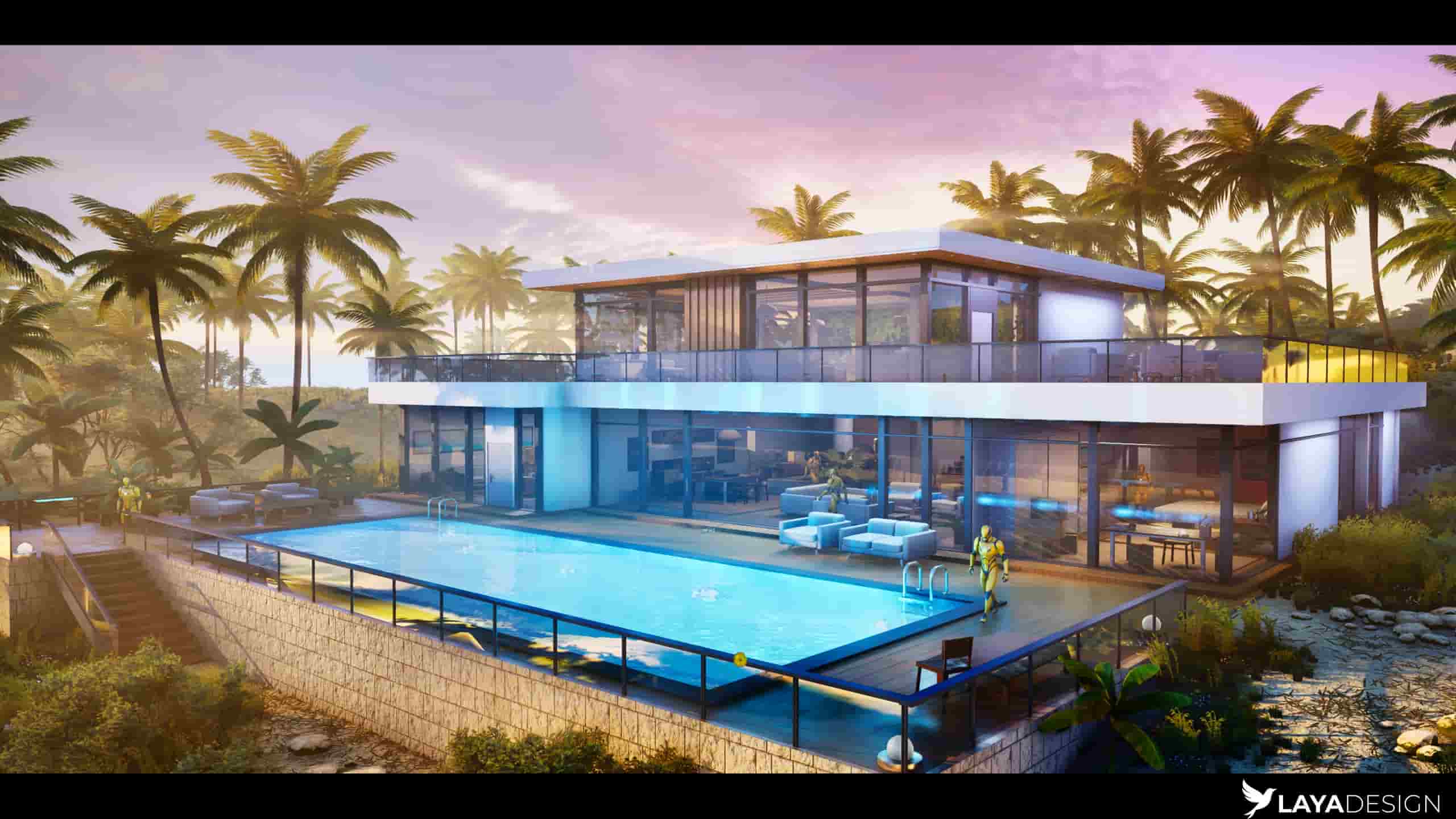 现代别墅模块化套件/热带住宅 – Modern Villa Modular Kit / Tropical House