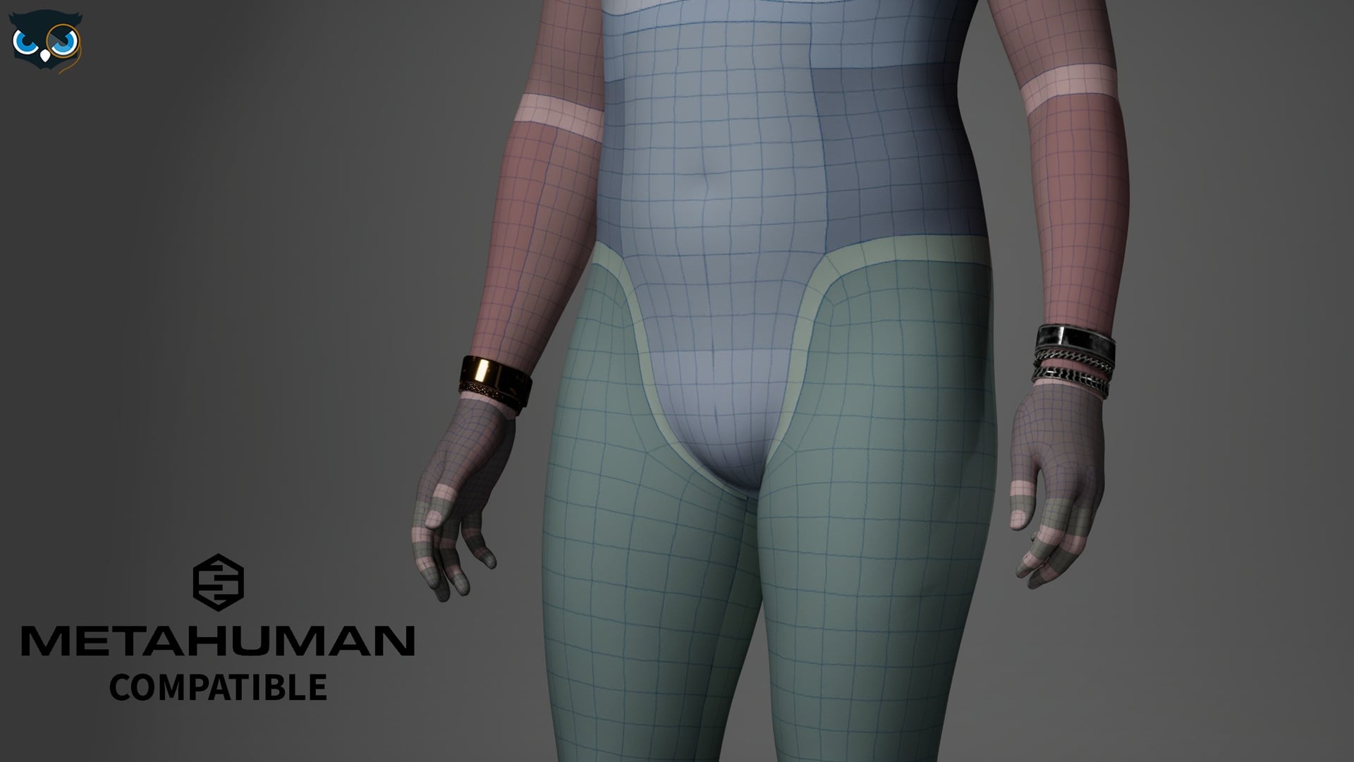 逼真3D手链与腕带，兼容MetaHuman – Realistic 3D Bracelets & Wristbands Metahuman Compatible