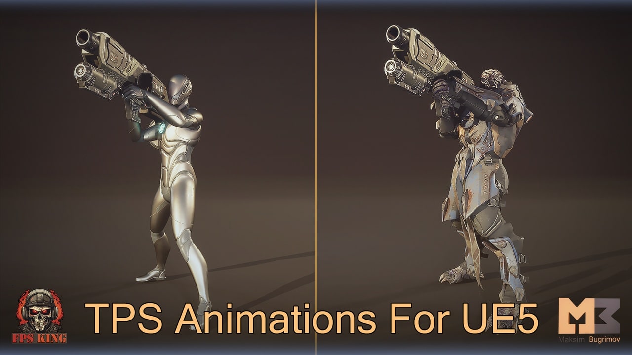 科幻发射器第三人称动画 – Sci-Fi Launcher TPS Animations