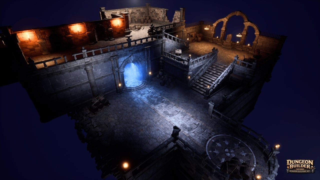 地牢建造者：模块化俯视角RPG环境套件 – Dungeon Builder: Modular Top Down RPG Environment Kit